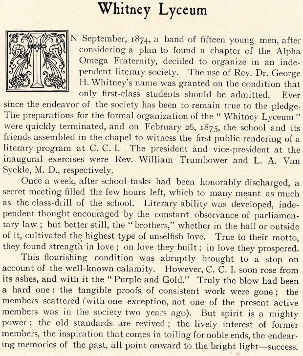 A History of the Whits from 1904